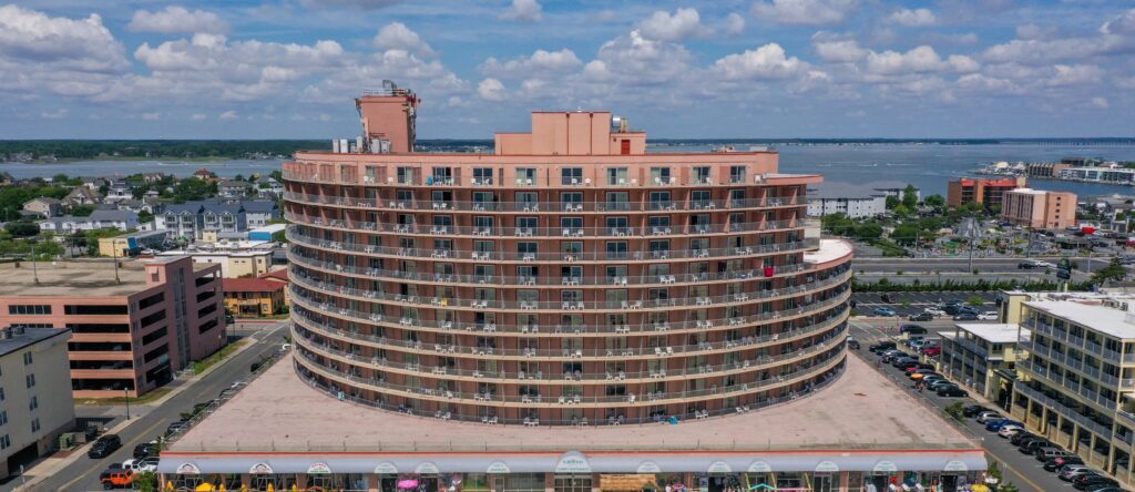 Picture of the exterior of the grand hotel in OCMD